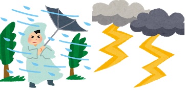 家電、災害保険、台風、雷